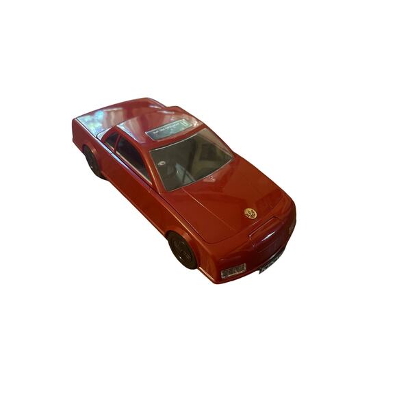 Vintage VHS Video Cassette Tape Auto Rewinder Plastic Red Sports Toy Car Kinyo - Picture 1 of 6
